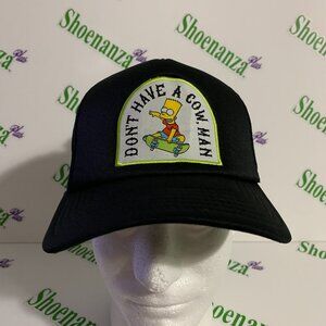 Mad Engine Hat The Simpsons Bart Don’t Have A Cow Man Snapback Trucker Black Cap